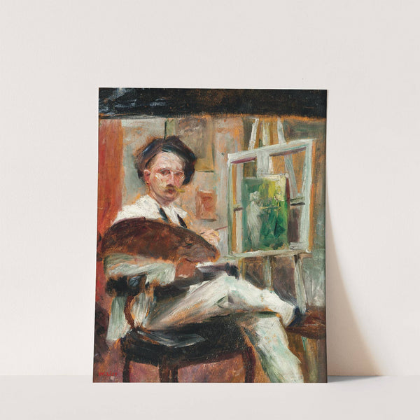 Selbstporträt im Atelier by Wilhelm List