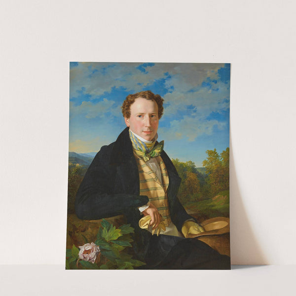 Selbstporträt in jungen Jahren (1828) by Ferdinand Georg Waldmüller