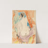 Selbstporträt mit Gerda (Mann und Sitzende im Atelier) (1915) by Ernst Ludwig Kirchner
