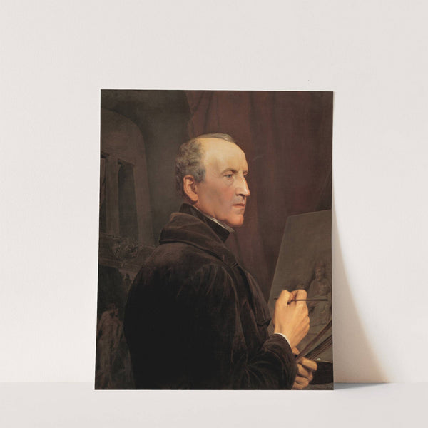 Selbstporträt vor der Staffelei (1848) by Ferdinand Georg Waldmüller
