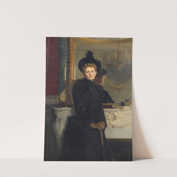 Self portrait (1889) by Ava de Lagercrantz