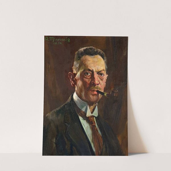 Self-portrait by Anton Marussig