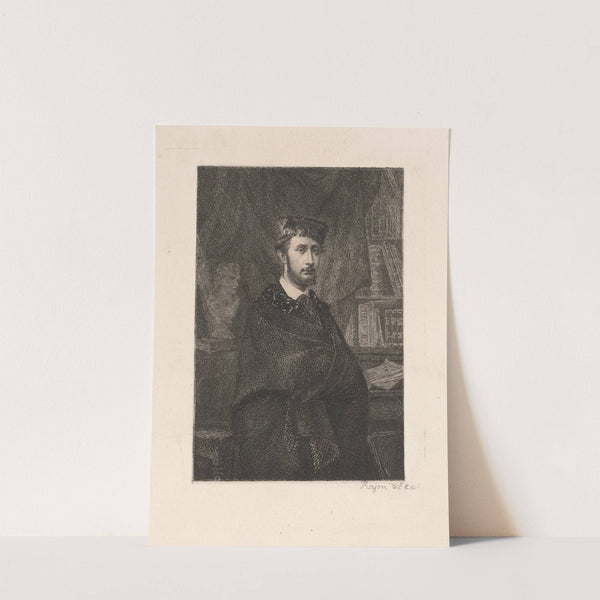 Self-portrait (1842-1843) by Paul Adolphe Rajon