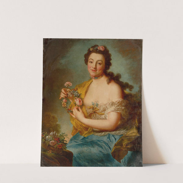 Self portrait as flora by Anna Dorothea Therbusch