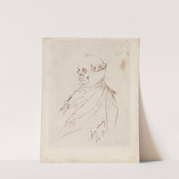 Self-Portrait as Monsieur Prudhomme by Henry Bonaventure Monnier
