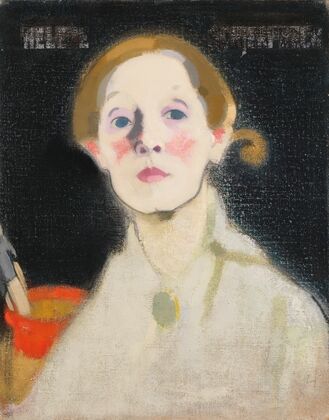 Self-Portrait, Black Background
