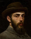 Self-portrait in a hat