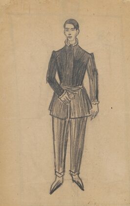 Self-portrait in a Spanish costume (1914) — size preview