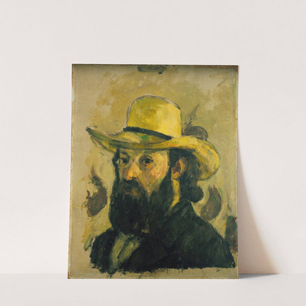 Self-Portrait in a Straw Hat (from 1875 until 1876) by Paul Cézanne