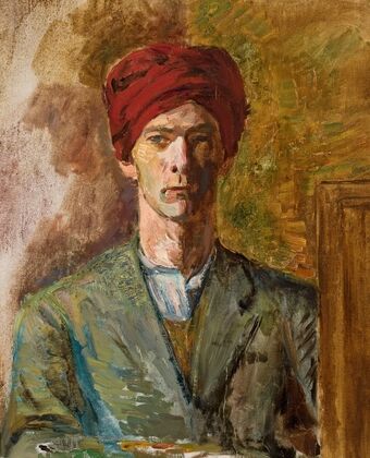 Self-portrait in a turban — size preview