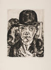 Self-Portrait in Bowler Hat (1921)