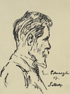 Self-portrait in profile