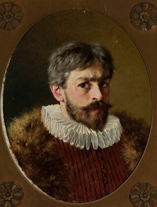 Self-portrait in the 17th-century costume