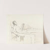 Self-Portrait of the Artist Reclining on a Gothic Couch Reading a Book by William Mulready