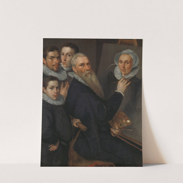 Self Portrait of the Painter and his Family by Jacob Willemsz. Delff the elder