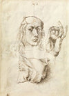 Self-portrait, Study of a Hand and a Pillow (1493)