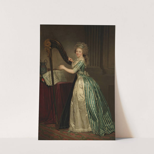 Self-Portrait with a Harp by Rose-Adelaïde Ducreux