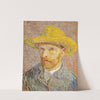 Self-Portrait with a Straw Hat (1887) by Vincent van Gogh