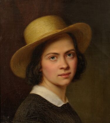 Self-portrait with a Strawhat