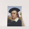 Self-Portrait with Beret in front of a Roman Landscape by Johann David Passavant