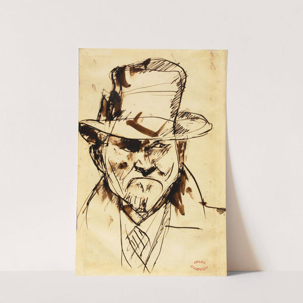 Self-Portrait with Hat by Enrico Glicenstein