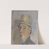 Self-portrait with hat by Karl Pärsimägi