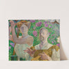 Self-portrait with muse and buddleia (1912) by Jacek Malczewski