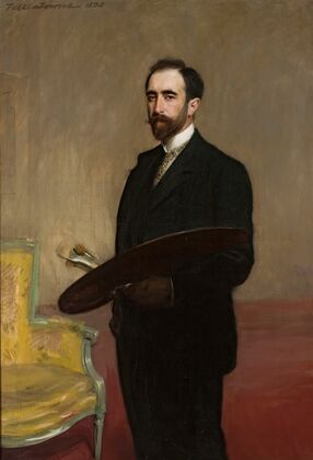 Self-portrait with palette