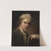 Self-portrait with Portfolio by Jens Juel