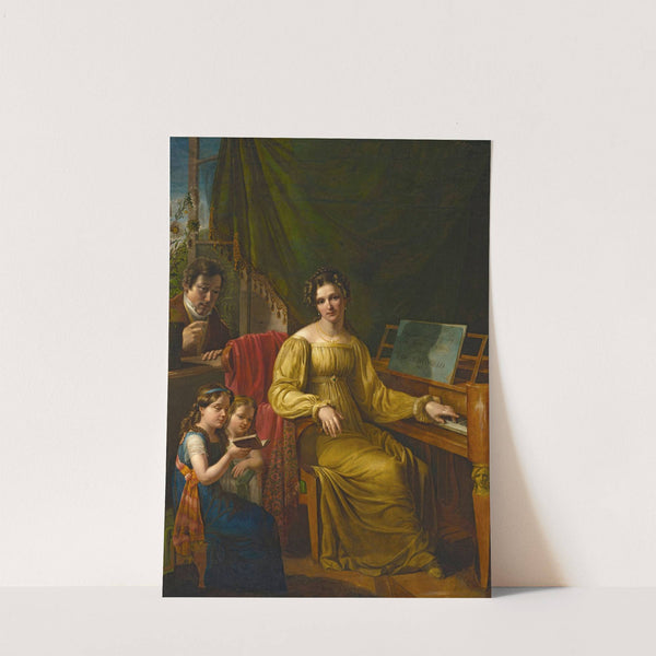 Self-portrait with the family by Jan Antoni Blank