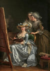 Self-Portrait with Two Pupils, Marie Gabrielle Capet and Marie Marguerite Carreaux de Rosemond