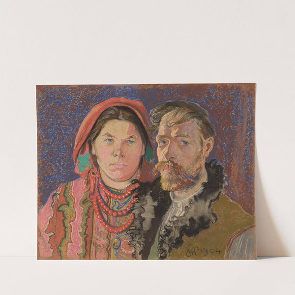 Self-Portrait with Wife by Stanisław Wyspiański