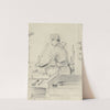 Self-Portrait Working at a Lithographic Press by Julius Adam the elder
