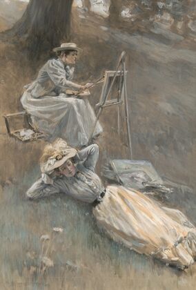 Selma threw herself at full length on the ground (1895)