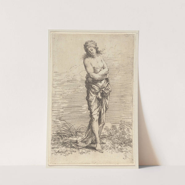 Semi-nude, Walking Toward the Right by Salvator Rosa