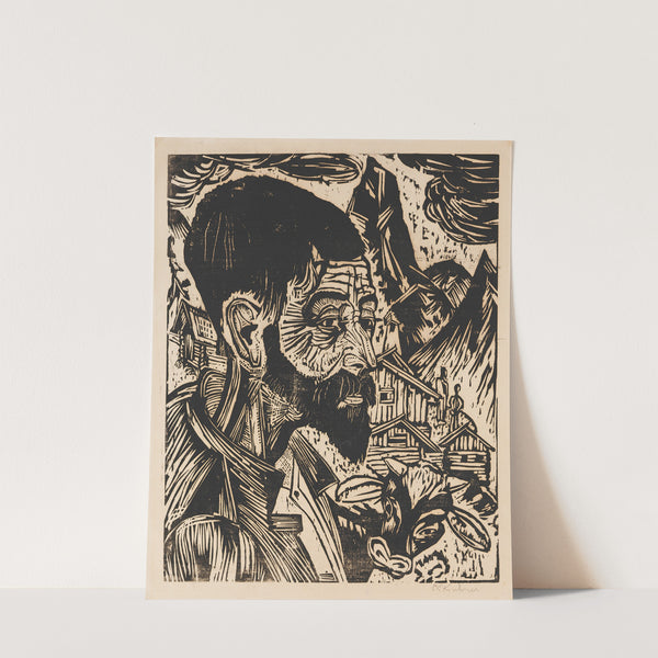 Sennkopf (Martin Schmied) (1917) by Ernst Ludwig Kirchner