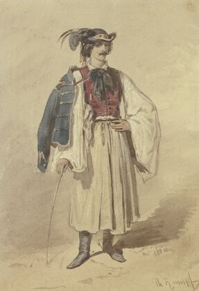 Serb in national costume