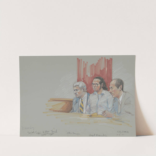 Serial train killer trial defense team, Allen Tanner, Angel Reséndiz, Rudy Duarte by Brigitte Woosley