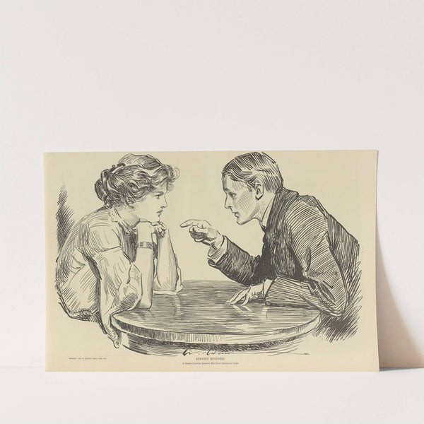 Serious business (1900-1905) by Charles Dana Gibson