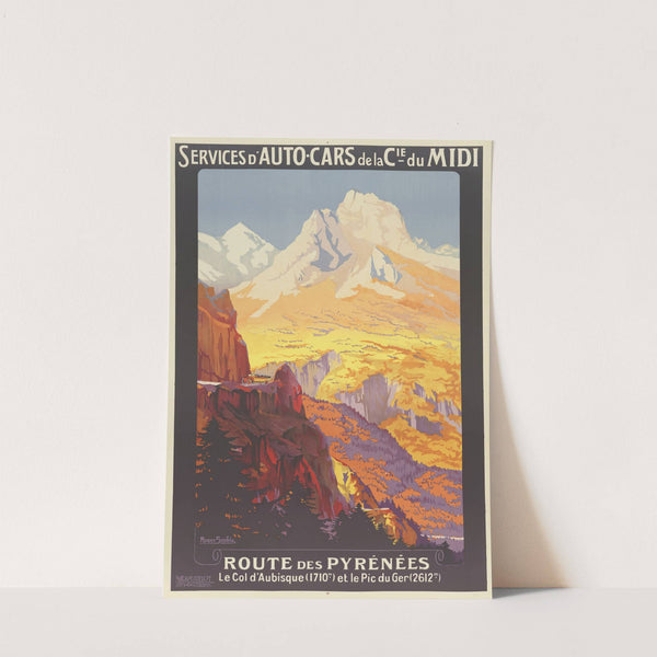 Service d’auto-cars de la Cie du Midi. Route des Pyrénées (1925) by Roger Soubie