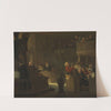 Service in a Norwegian Country Church (1845) by Adolph Tidemand