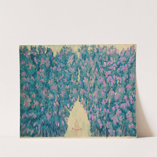 Set design for &#039;La Belle au Bois Dormant&#039;; La Poussée des Lilas by Léon Bakst