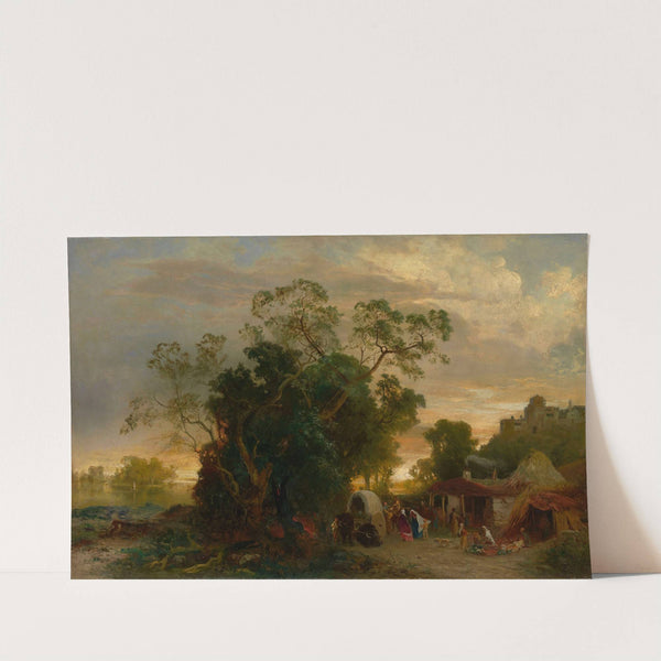 Settlement by a River by Paul Franken