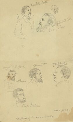 Seven bust portraits