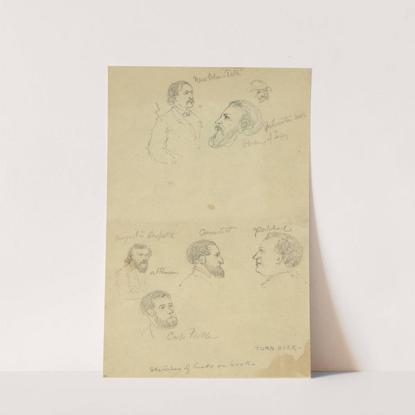 Seven bust portraits by Alfred Rudolph Waud