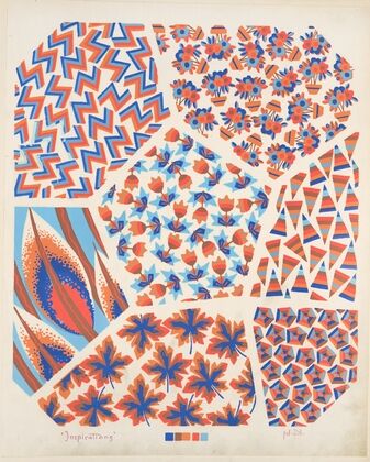 Seven compositions ; plant life and geometric