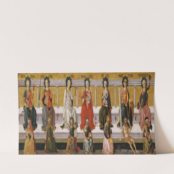 Seven Virtues (About 1450) by Francesco Pesellino and Workshop