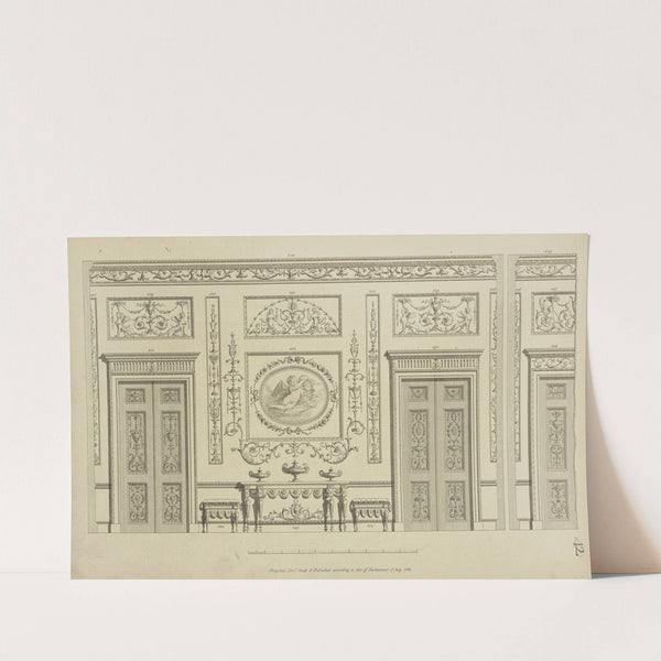Several design of doorways and moldings. by Michael Angelo Pergolesi