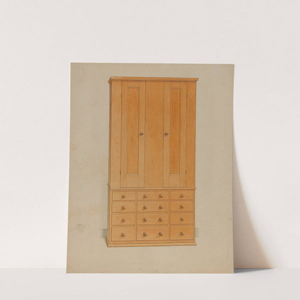 Shaker Cabinet with Drawers by Alfred H. Smith