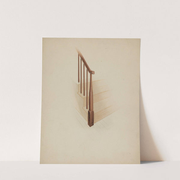 Shaker Newel Post by Anne Ger